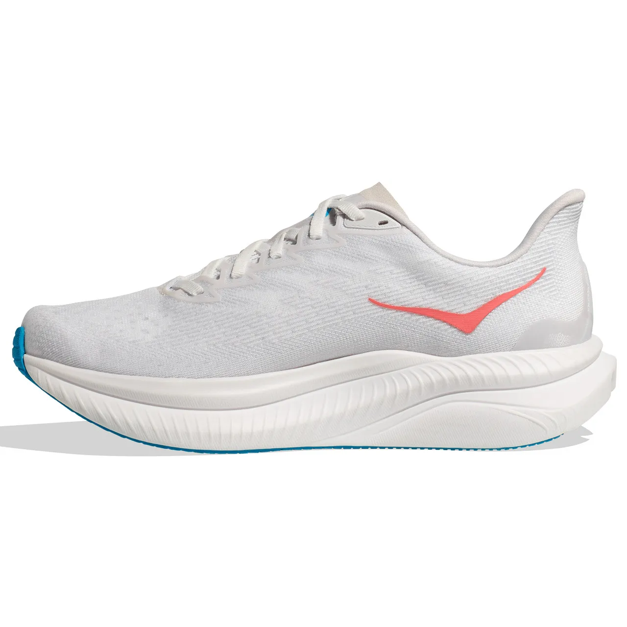 HOKA ONE ONE Women's Mach 6 - White / Nimbus Cloud (Medium Width)