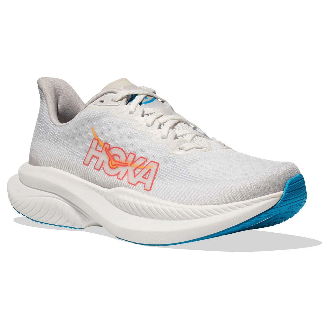 HOKA ONE ONE Women's Mach 6 - White / Nimbus Cloud (Medium Width)