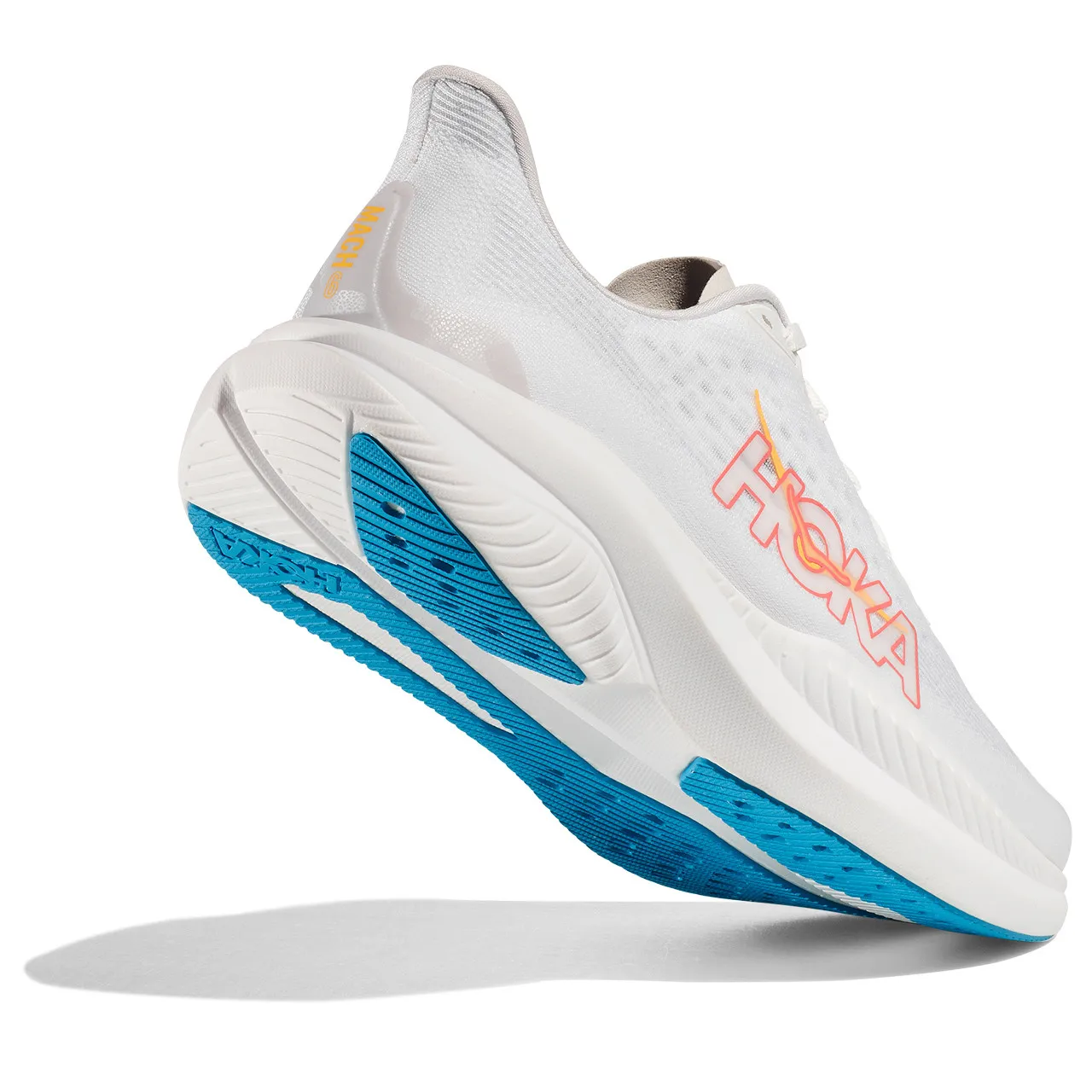 HOKA ONE ONE Women's Mach 6 - White / Nimbus Cloud (Medium Width)