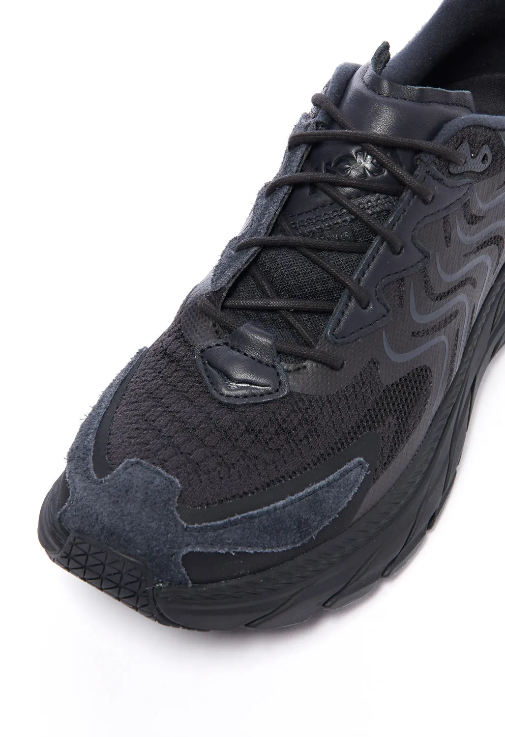 Hoka Unisex Clifton LS Trainers - Black / Asphalt