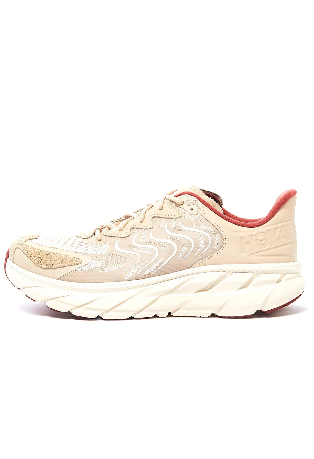 Hoka Unisex Clifton LS Trainers - Shifting Sand / Rust