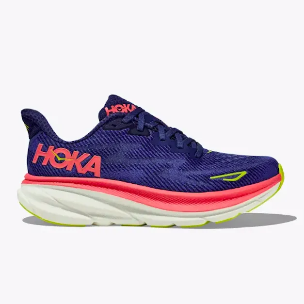 Hoka Women’s Clifton 9 Evening Sky/Coral