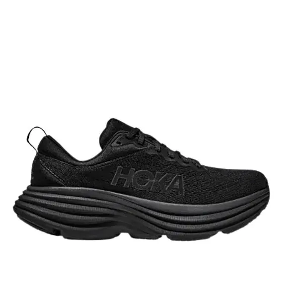 HOKA WOMEN'S BONDI 8 BLACK/BLACK (M)