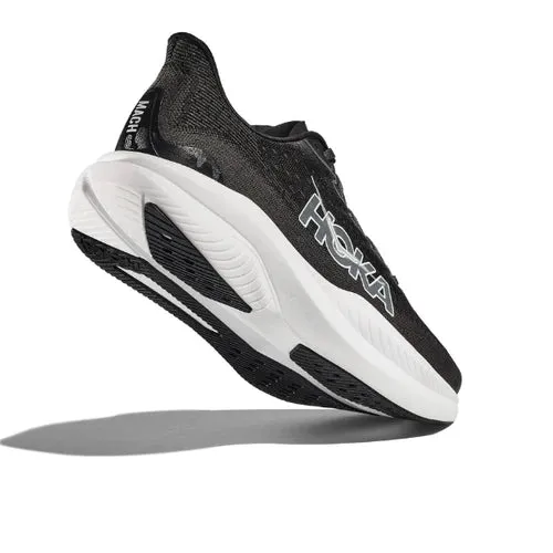 HOKA Women's Mach 6 (Medium Width) Black/White