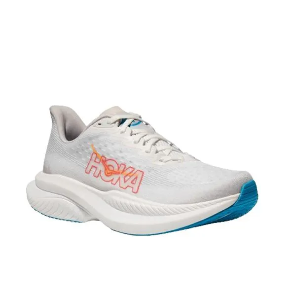 HOKA WOMEN'S MACH 6 WHITE/NIMBUS CLOUD (M)