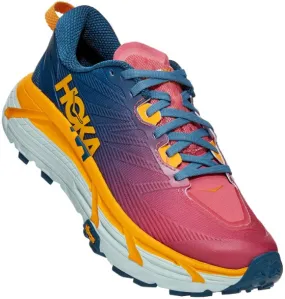 Hoka Womens Mafate Speed 3 Trail Shoe- Moroccan Blue/Saffron