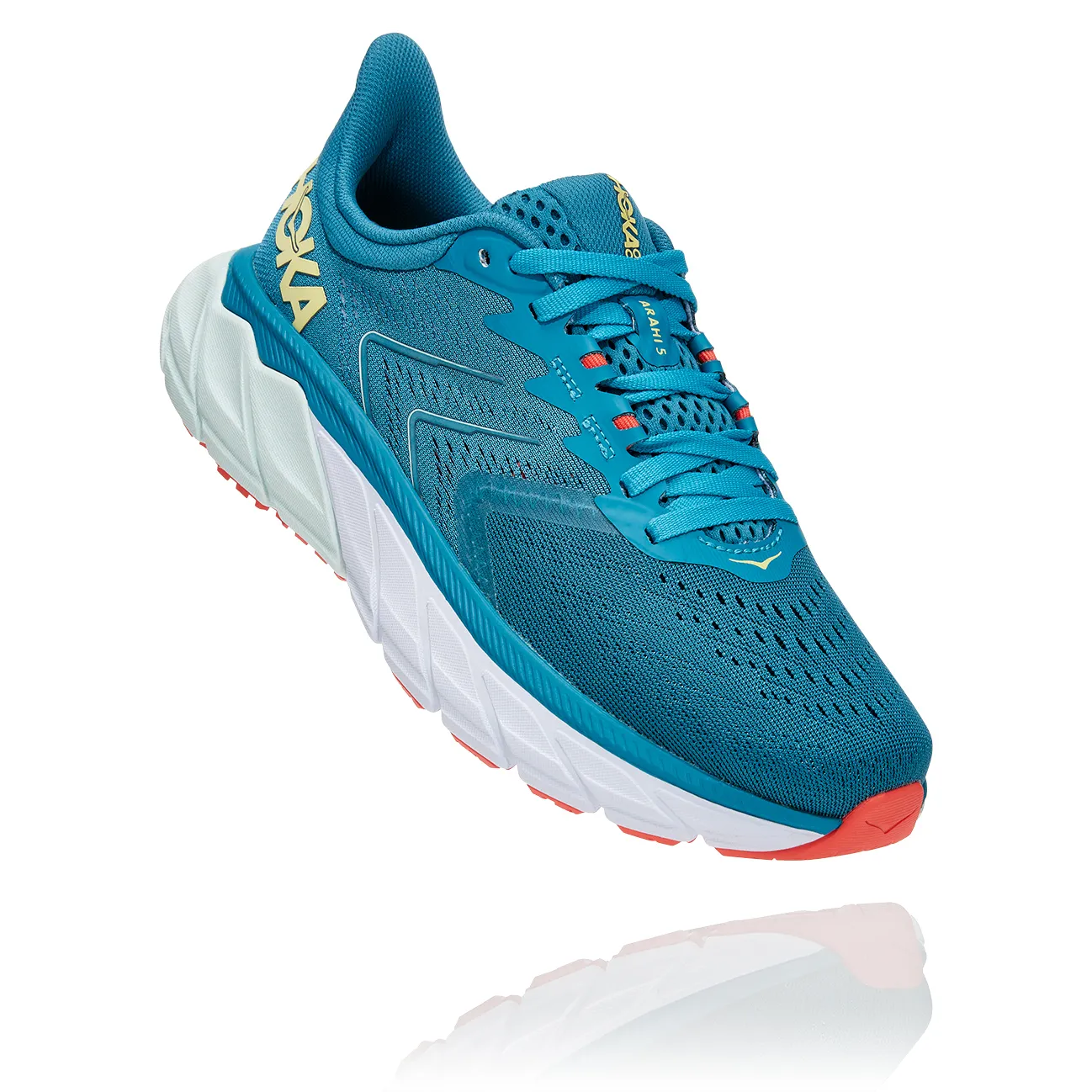 Hoka Women's Arahi 5 Mosaic Blue/Lum Green | Buy Hoka Women's Arahi 5 Mosaic Blue/Lum Green here | Outnorth