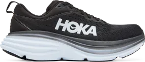 Hoka Women's Bondi 8 Wide Black / White | Buy Hoka Women's Bondi 8 Wide Black / White here | Outnorth