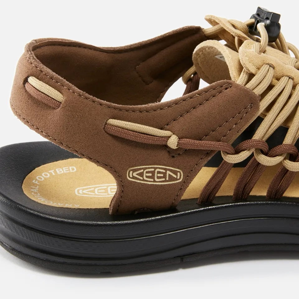 Keen Men's Uneek Suede and Cord Sandals - UK 7 | Coggles