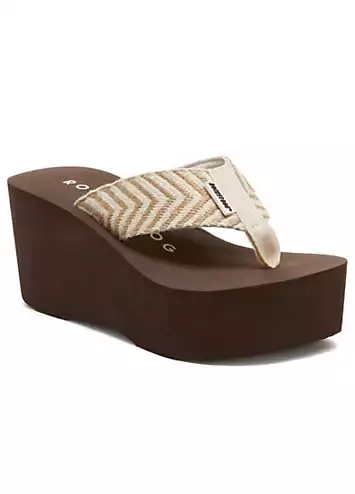 Ladies Brown Crush Cordel Sandals by Rocket Dog | Look Again