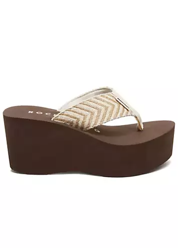 Ladies Brown Crush Cordel Sandals by Rocket Dog | Look Again