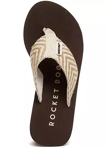 Ladies Brown Crush Cordel Sandals by Rocket Dog | Look Again