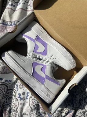 Lilac Custom Nike Air Force 1_s