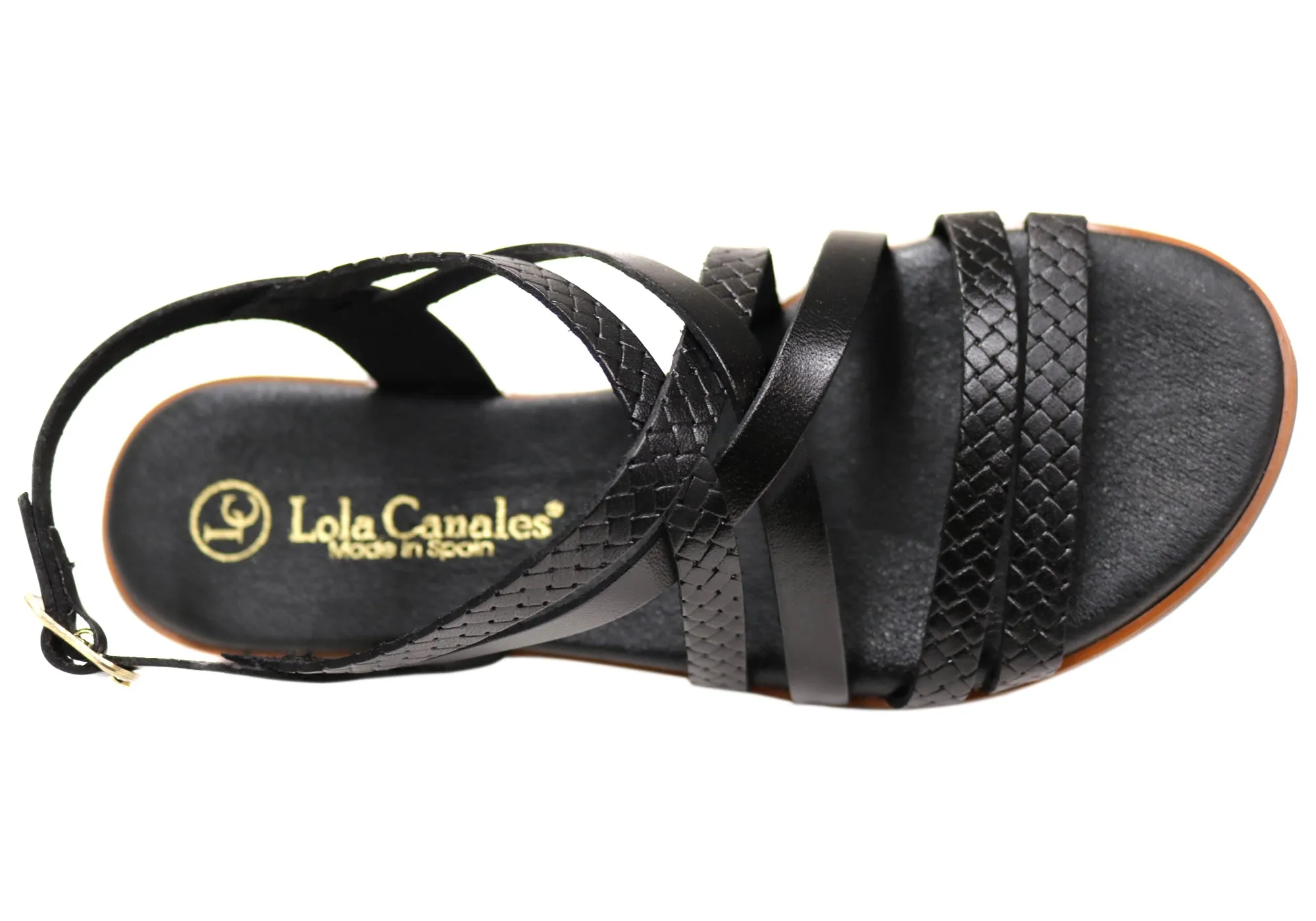 Lola Canales Amaze Womens Comfortable Leather Sandals Made In Spain