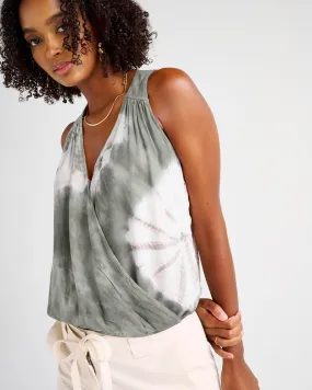 Lucia Tie Dye Surplice Tank