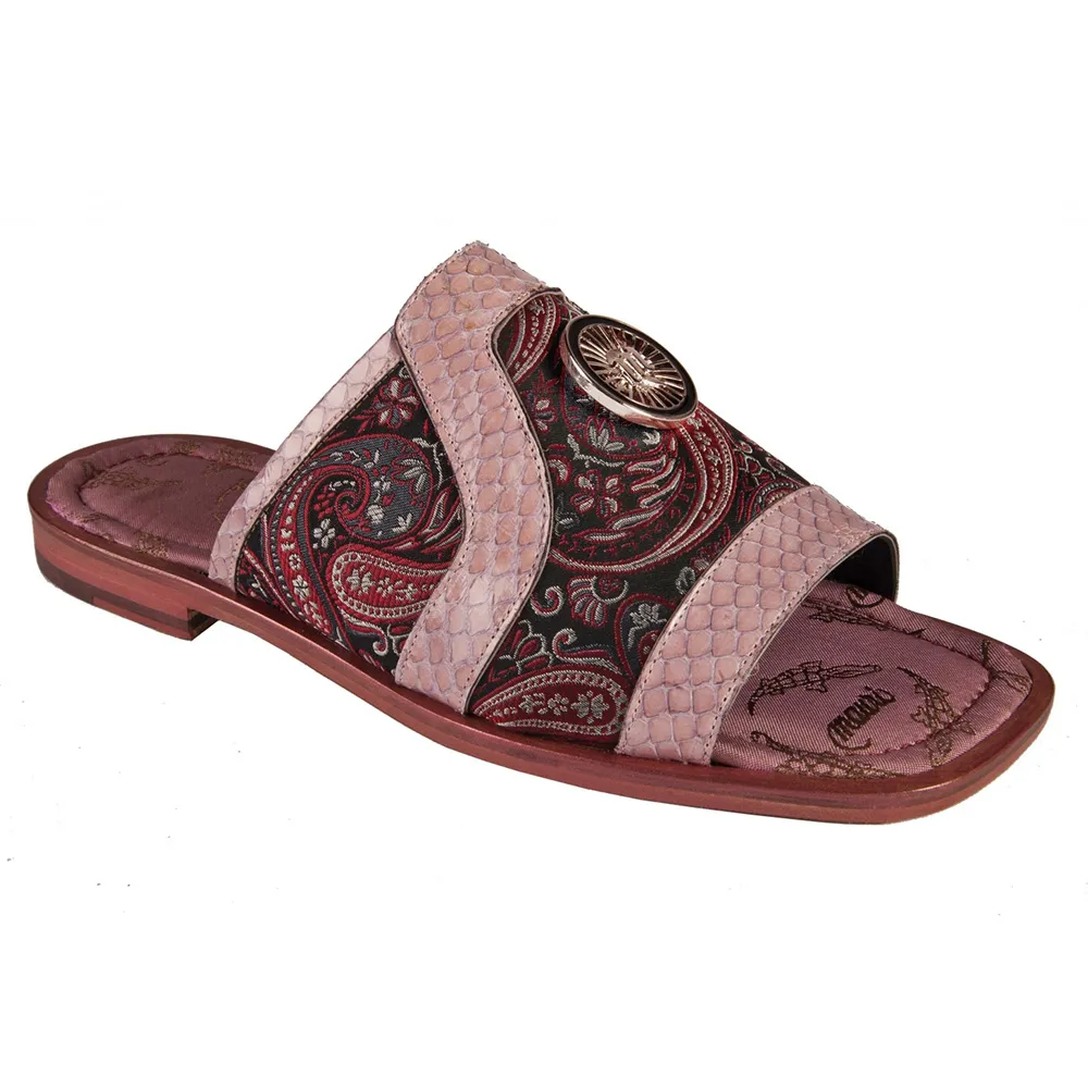 Mauri 5167 Whips / Fabric Presley Sandals Pink / Bordo (Special Order)