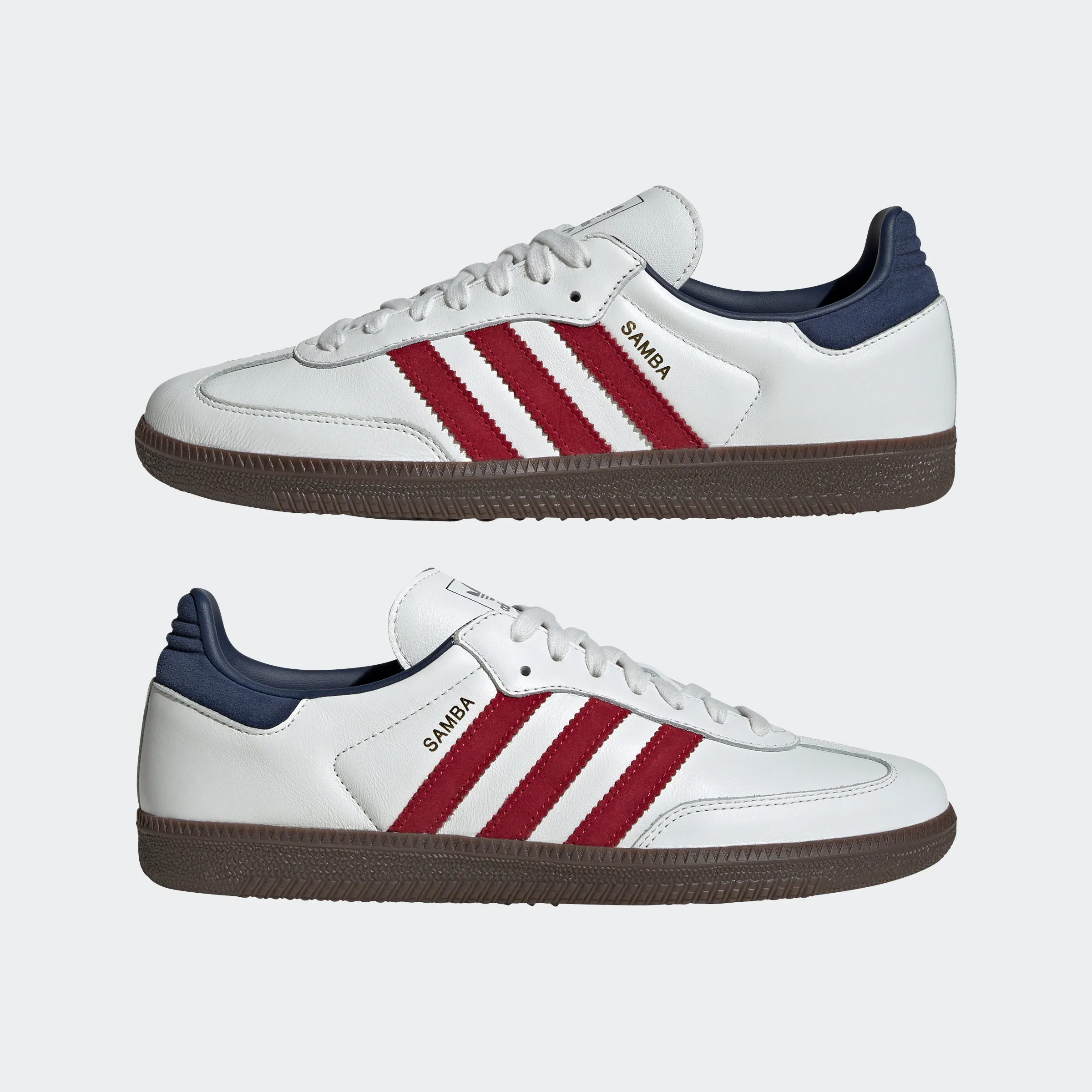 Men's adidas Originals Samba OG Shoes White Team Victory Red