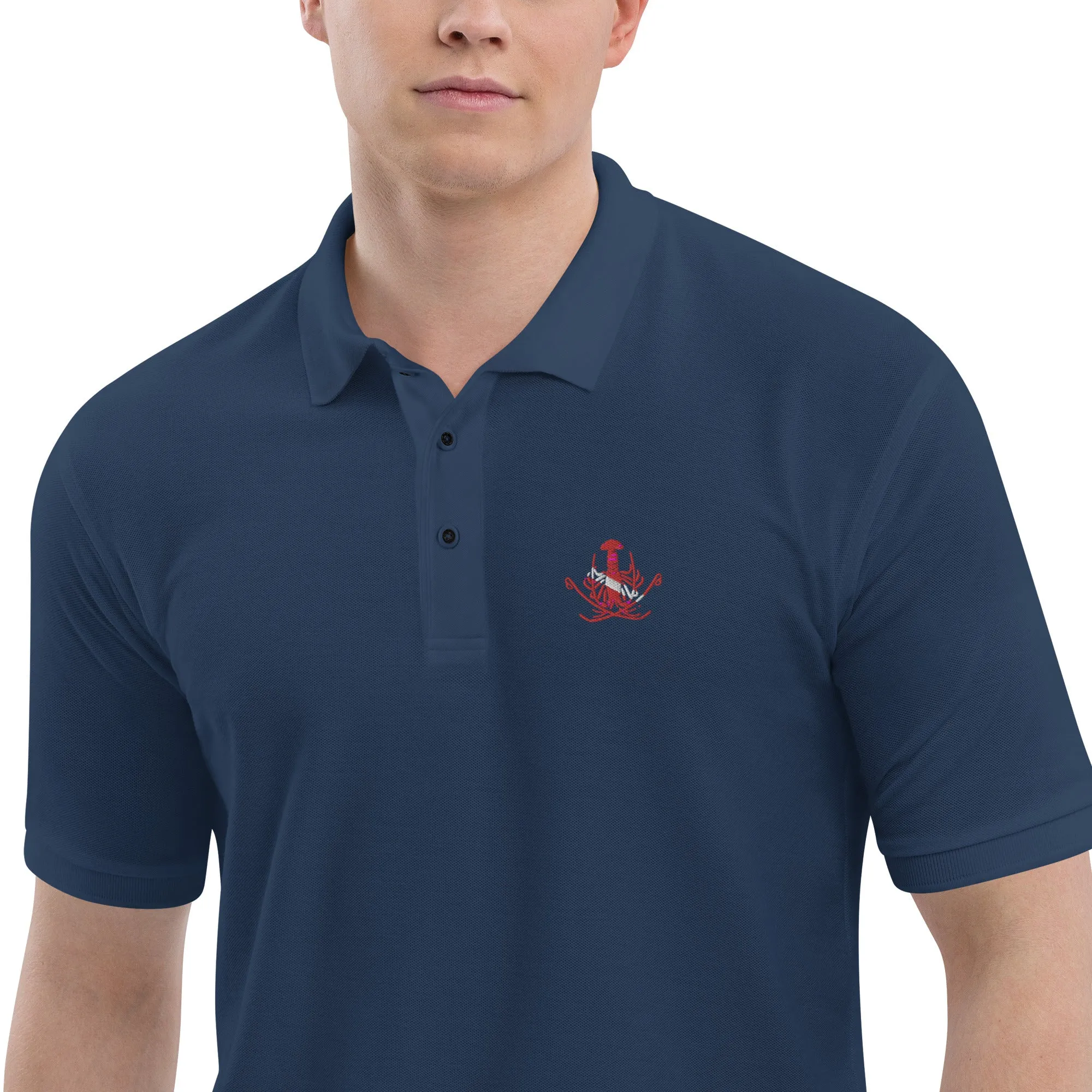 Men's Premium Polo - Scuba Lobster