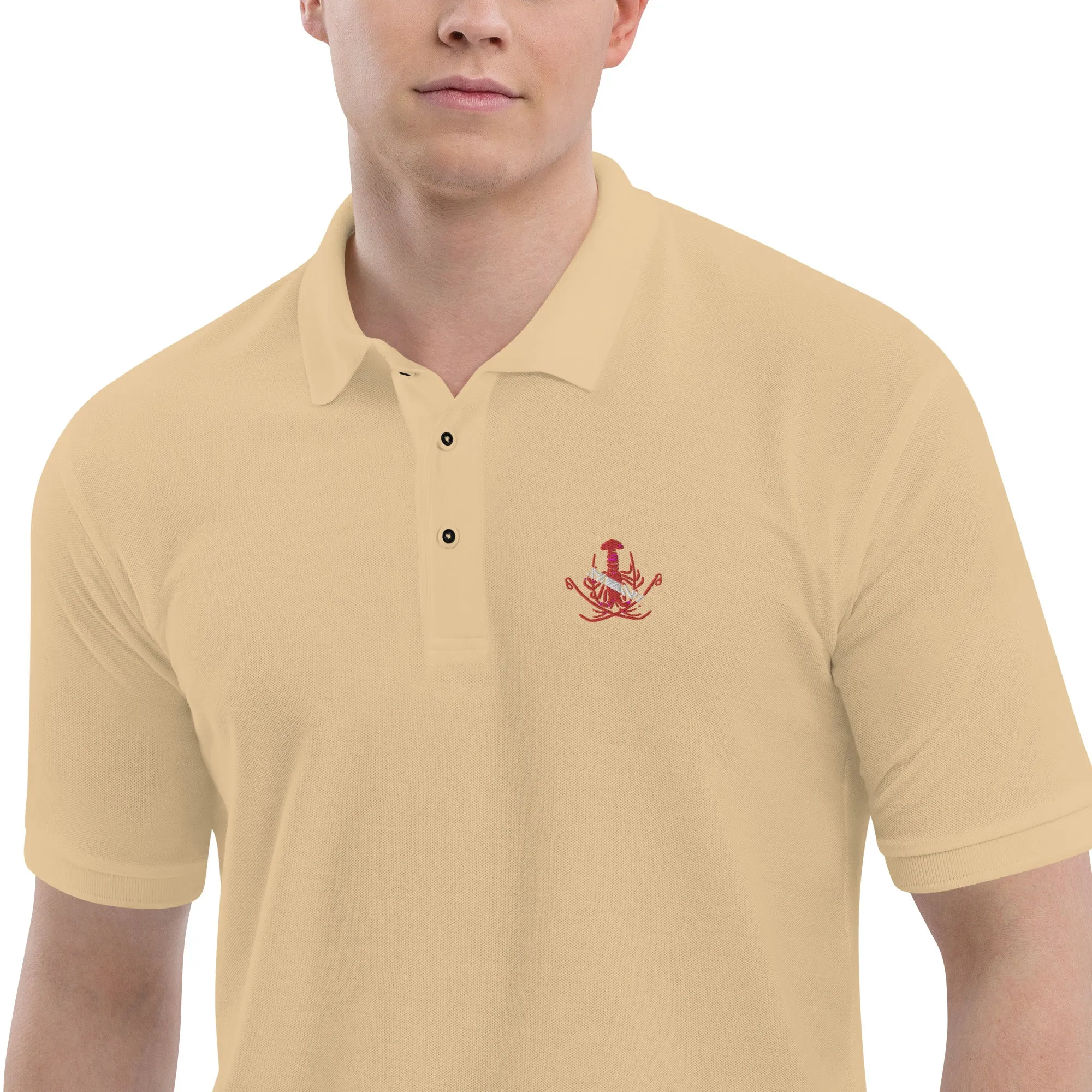 Men's Premium Polo - Scuba Lobster