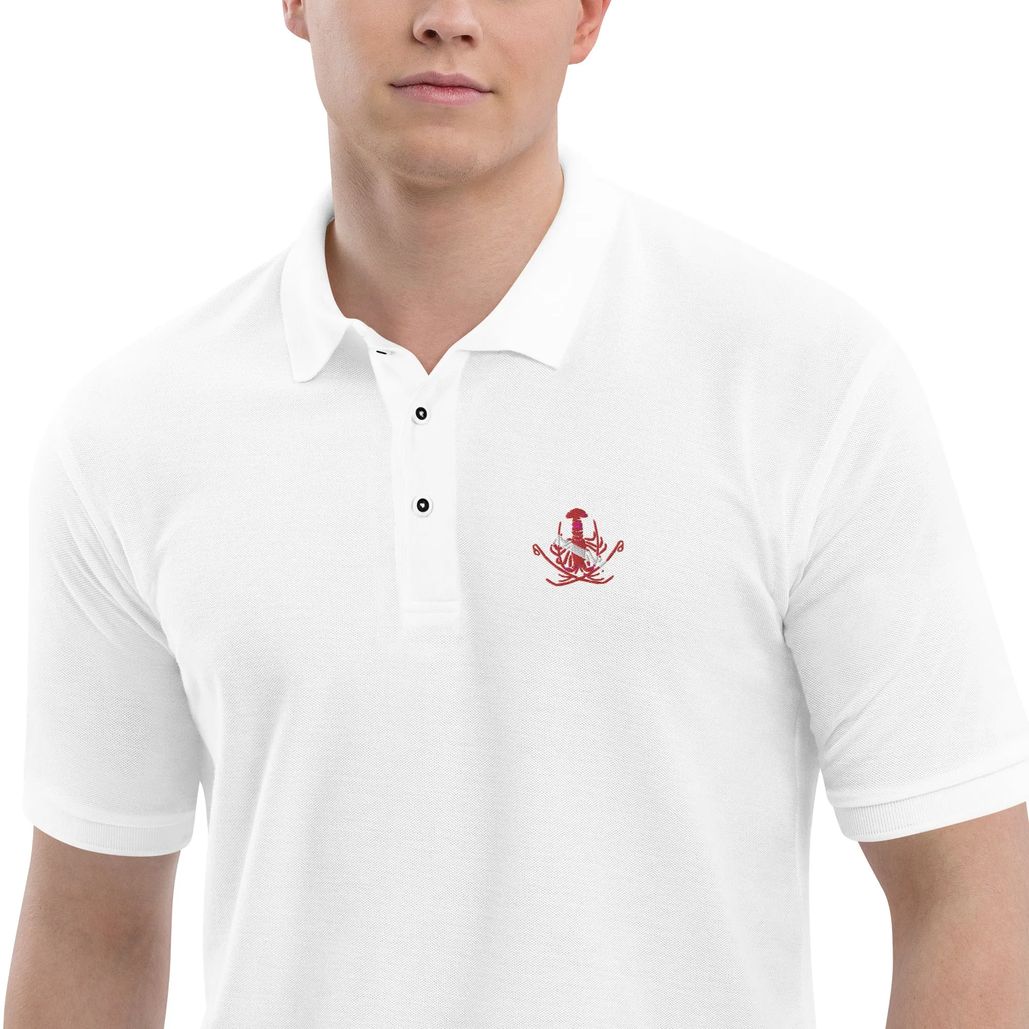 Men's Premium Polo - Scuba Lobster