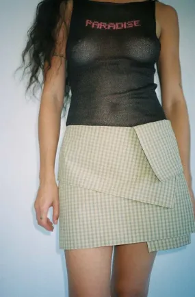 Napkin Skirt - Plaid Check