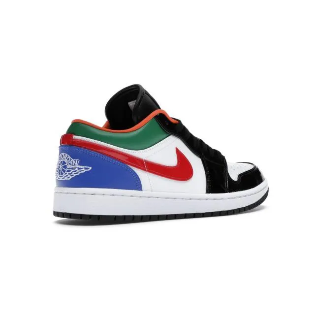 Nike air jordan 1 low (multi-color black toe/ white/ red/ bl