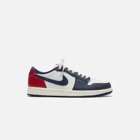 Nike Air Jordan 1 Low OG - White / Gym Red / Midnight Navy / Neutral Grey / Sail / Muslin