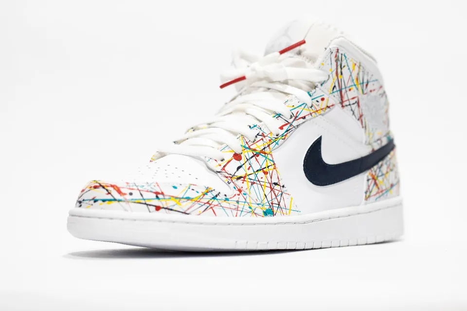 Nike Air Jordan 1 Mid Custom 'OG Pollock' Edition