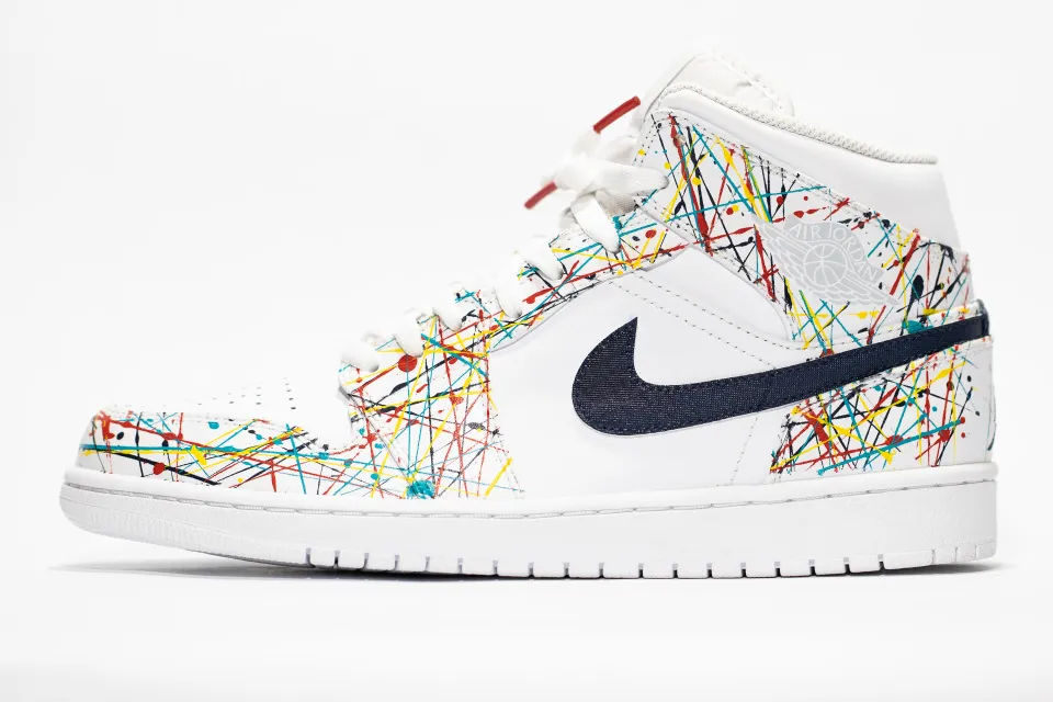 Nike Air Jordan 1 Mid Custom 'OG Pollock' Edition