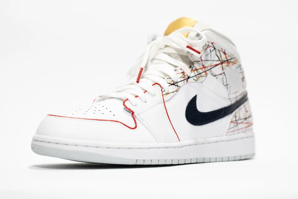 Nike Air Jordan 1 Mid Custom 'Olympics' Edition