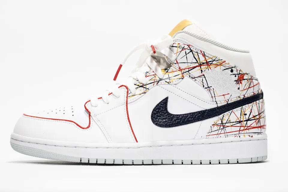 Nike Air Jordan 1 Mid Custom 'Olympics' Edition