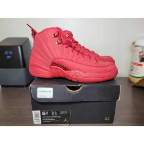 Nike air jordan 12 retro red black 153265-601 size 5.5