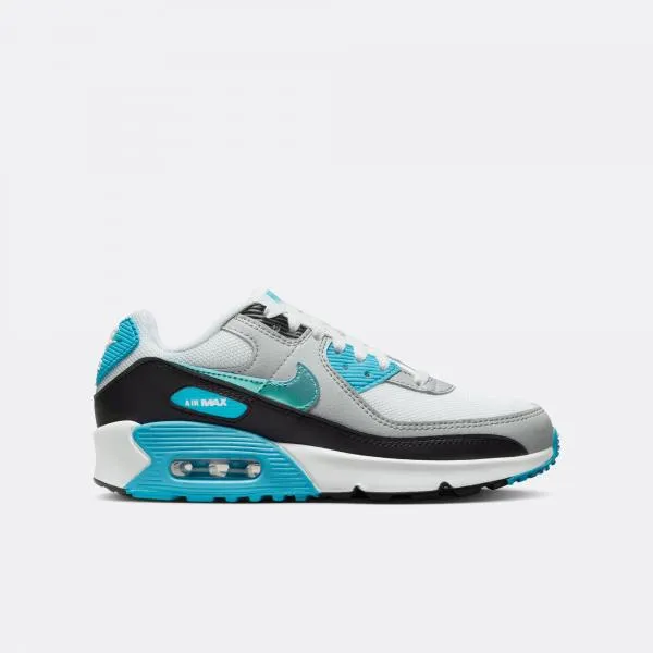 Nike - Boy - GS Air Max 90 - White/Blue Lightning