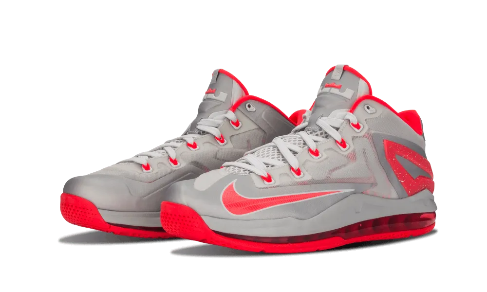 Nike Lebron Air Max 11 Low Base Grey/laser Crimson