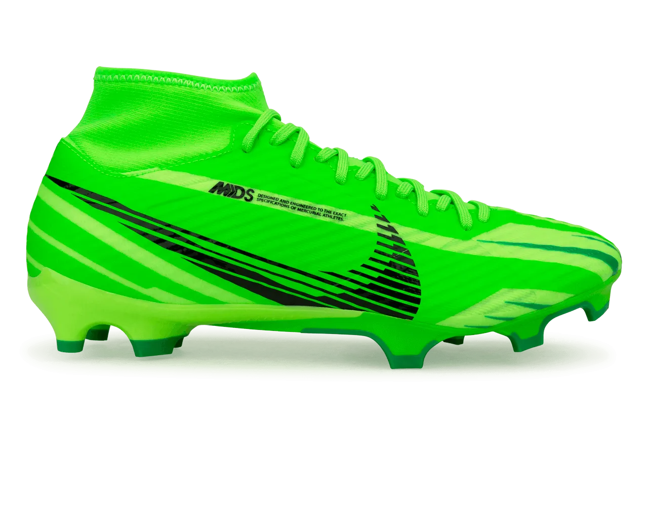 Nike Men's Zoom Mercurial Superfly 9 Academy MDS FG/MG Green Strike/Black