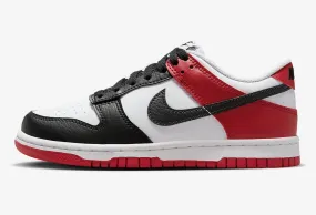 Nike SB Dunk Low GS Black Toe Black Gym Red White HF9980-600