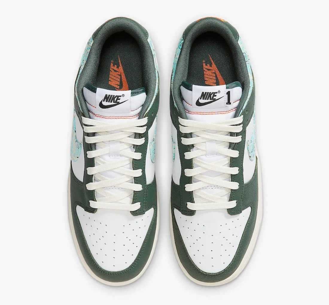 Nike SB Dunk Low Hoops Fireball Sail Blue Gorge Green White HF5693-141