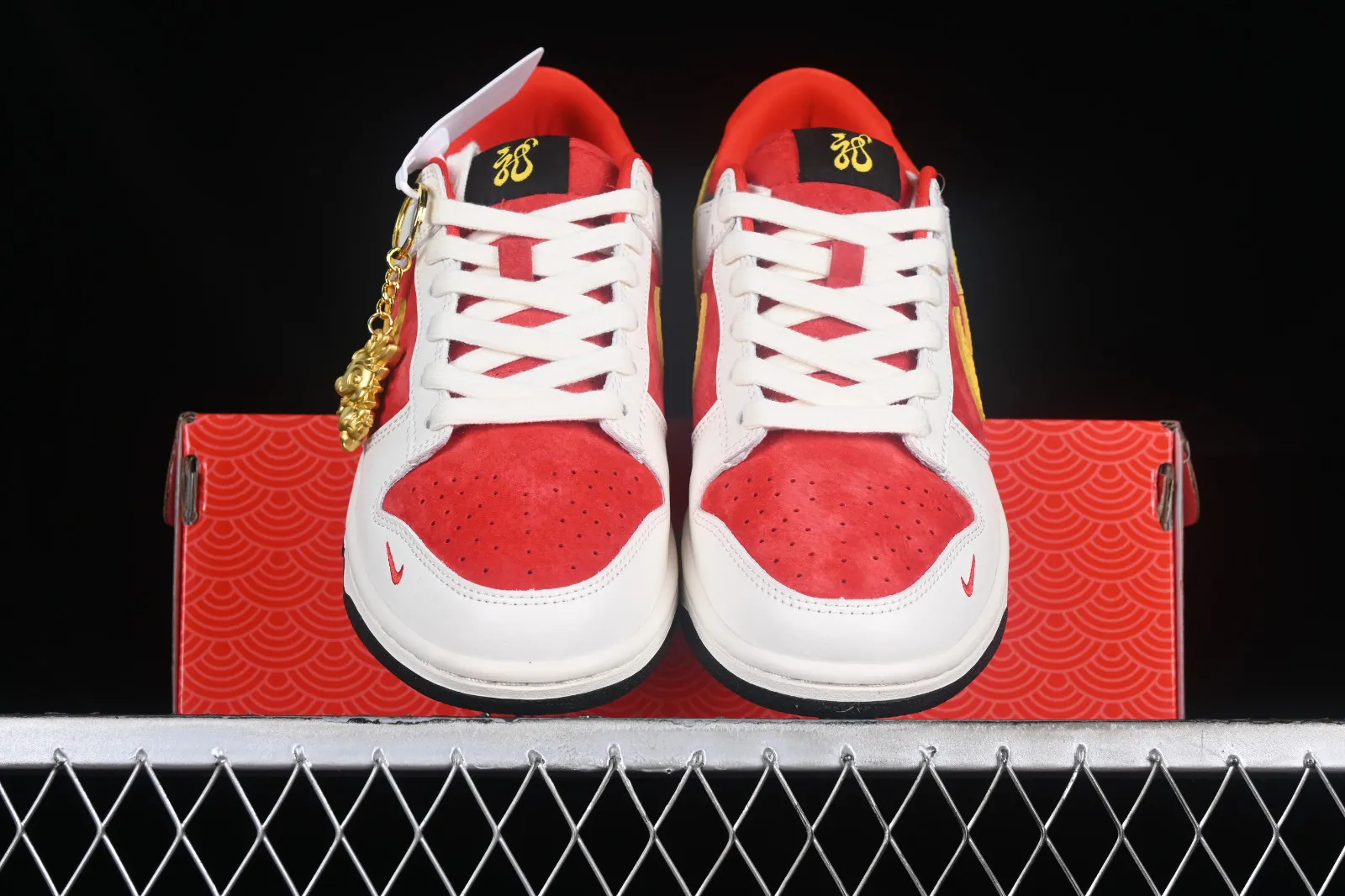 Nike SB Dunk Low Year of the Dragon Red Yellow Off White FC1688-161