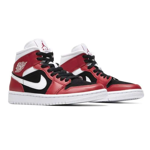 Nike women's air jordan 1 mid (gym red black/ white) sizes 6