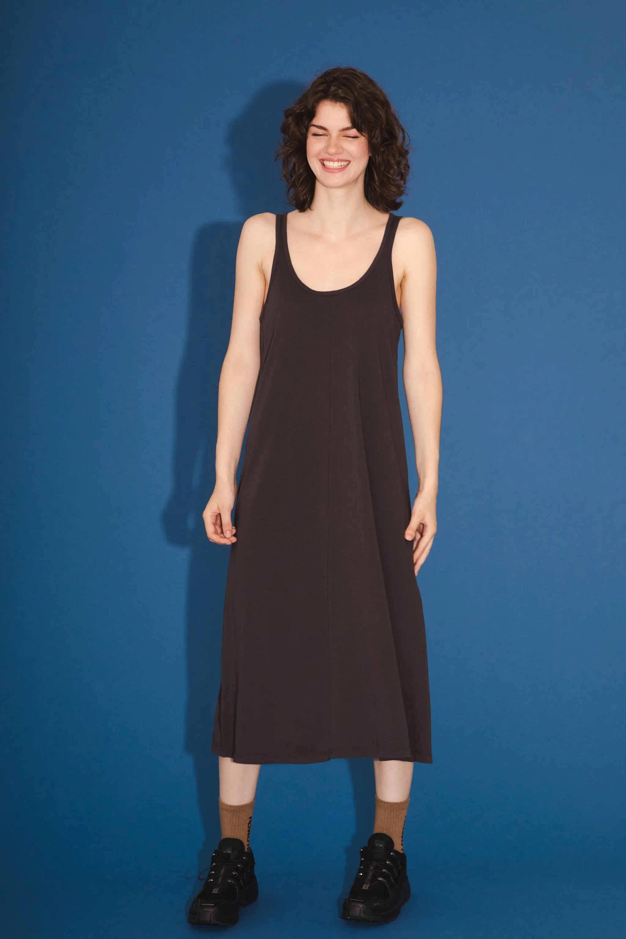 Organic Tank Dress in Tunnel