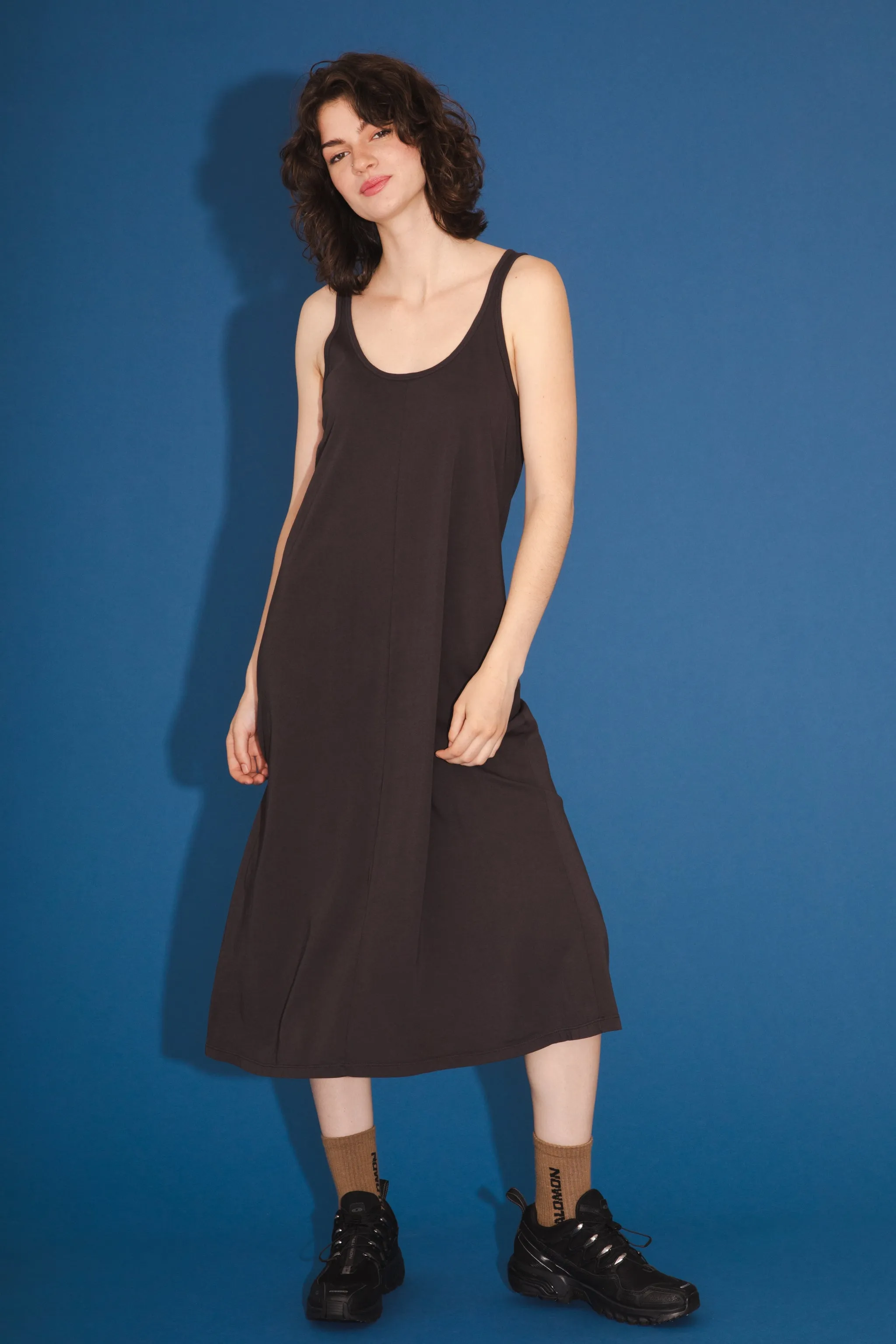 Organic Tank Dress in Tunnel