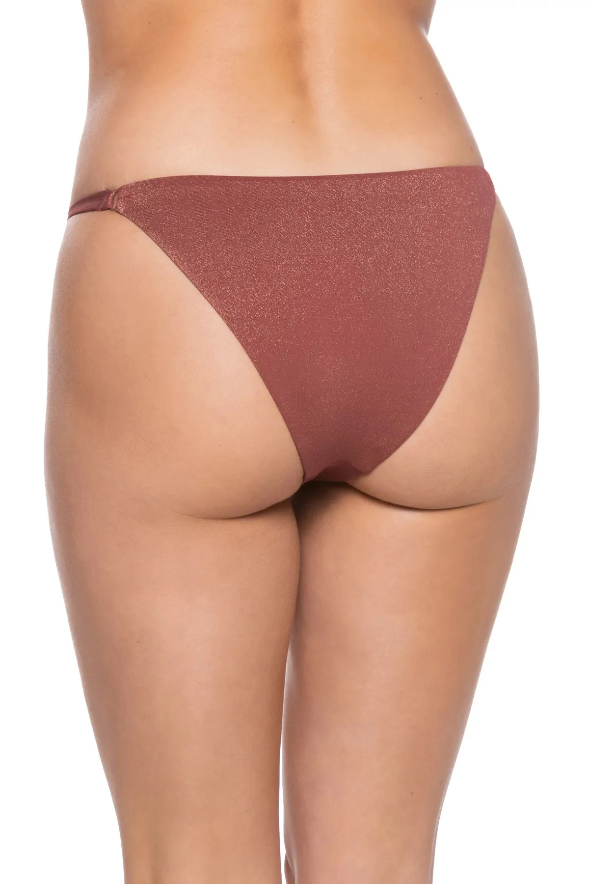 Parker Shimmer Tab Side Brazilian Bikini Bottom