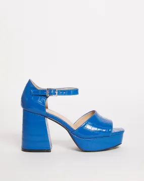 Pavla Classic Platform Heeled Sandals Ex Wide Fit | Simply Be