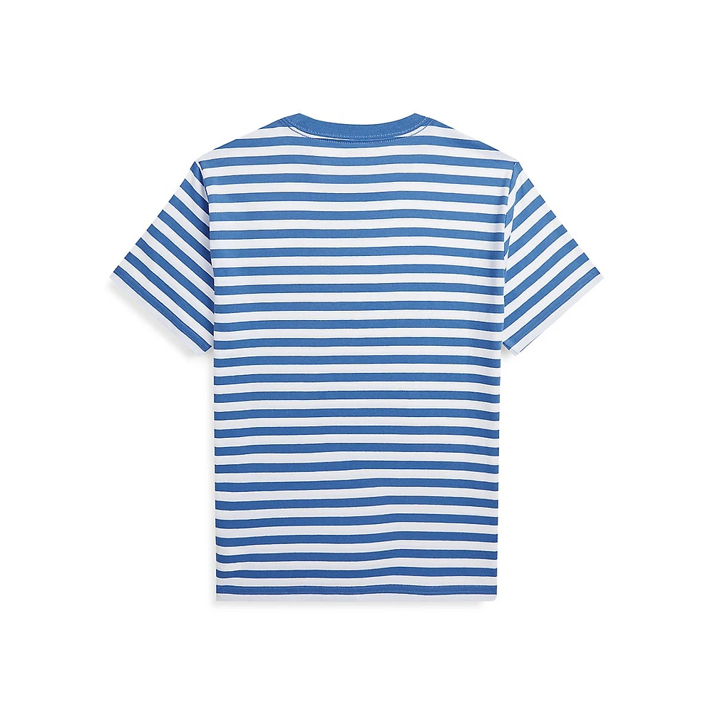 Polo Ralph Lauren Boy's Polo Bear Striped Cotton Jersey T-Shirt