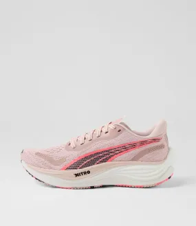 PUMA 310116 Velocity Nitro3 H Mauve Mist Sunset Glow Mesh Sneakers