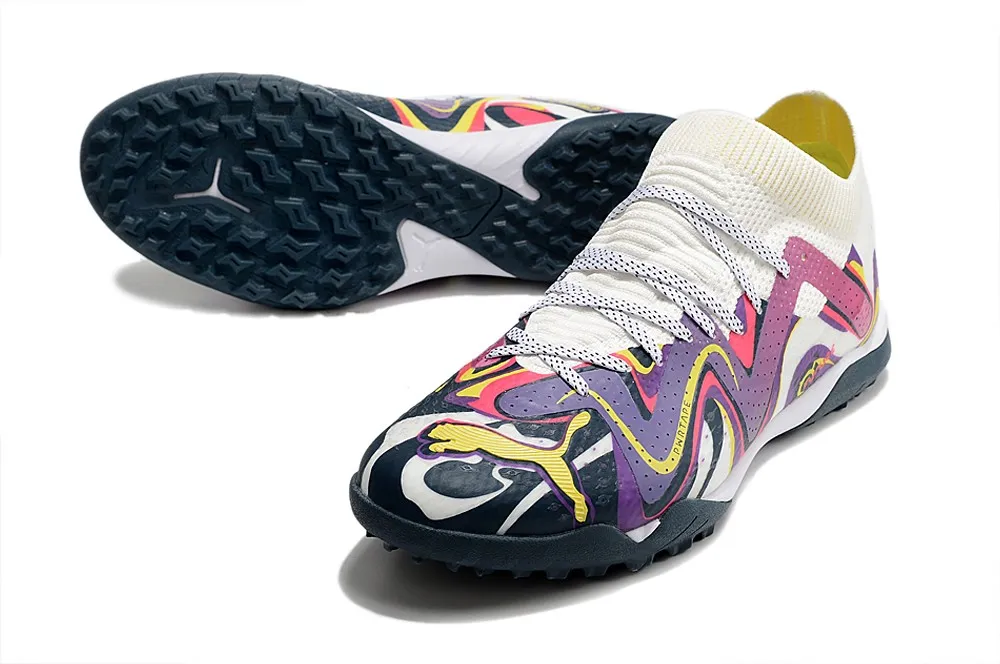 Puma Future Ultimate Cage TT Creativity - White/Team Violet/Fluro Yellow