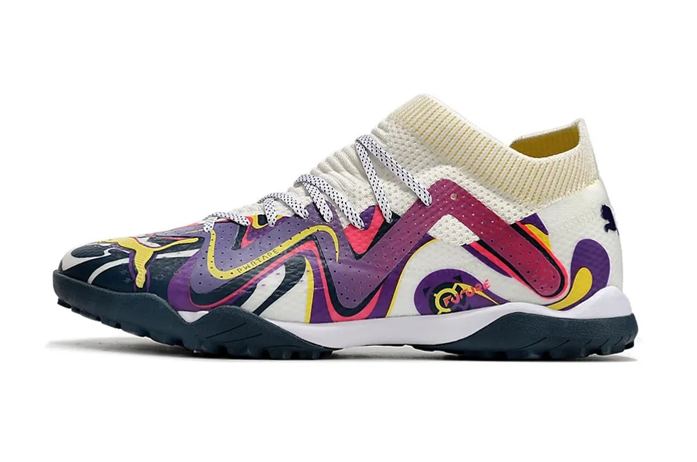 Puma Future Ultimate Cage TT Creativity - White/Team Violet/Fluro Yellow