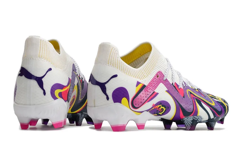 Puma Future Ultimate FG/AG Creativity - White/Team Violet/Fluro Yellow