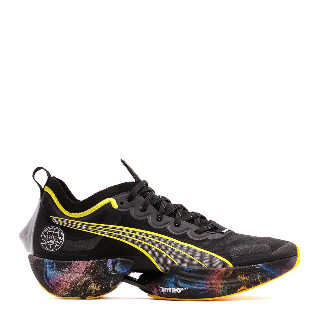 Puma Men Fast-R Nitro Elite Marathon Series Black Yellow 378465-01