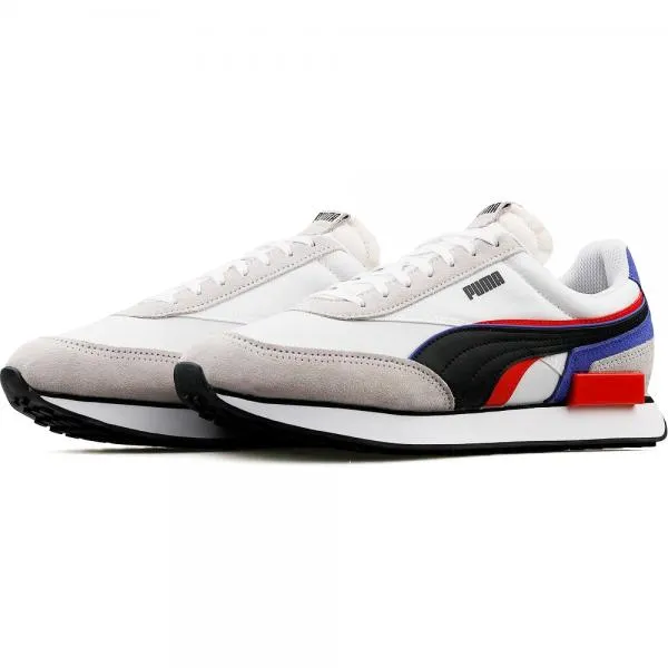 PUMA - Men - Future Rider Double - White/Grey/Blue/Red